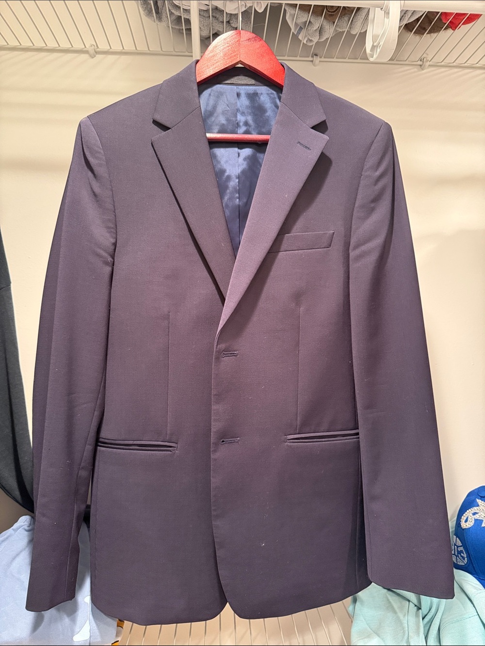 Calvin Klein Dark Navy Single-Breasted Blazer
